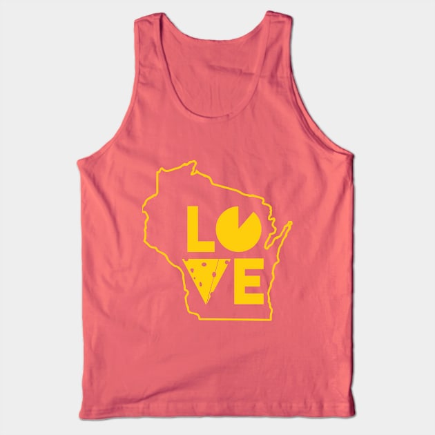 Wisconsin LOVE Tank Top by upursleeve